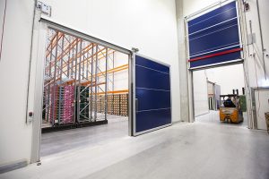 Kivits-Goes-VGK Cool Logistics, ERP Ridderkerk-Roma koelschuifdeur en hefdeur
